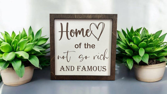 Home, funny home signs, home sign family, small sign, sign