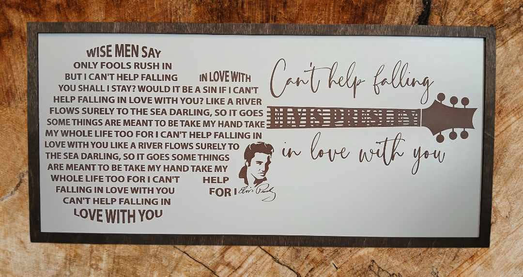 Elvis Presley, Falling in love with you, song lyrics, bar