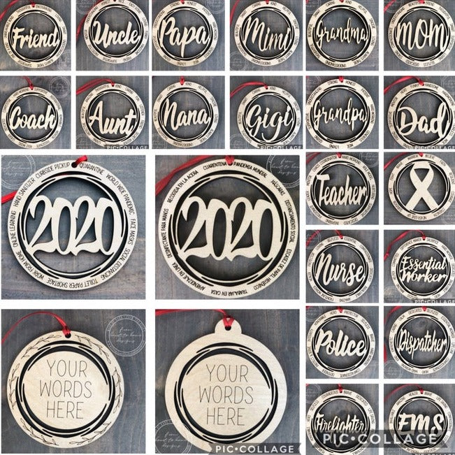 Wooden Christmas Ornaments