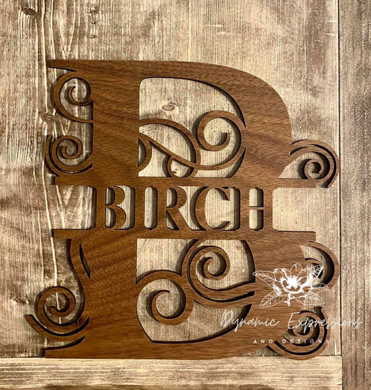 Custom Wood Monograms