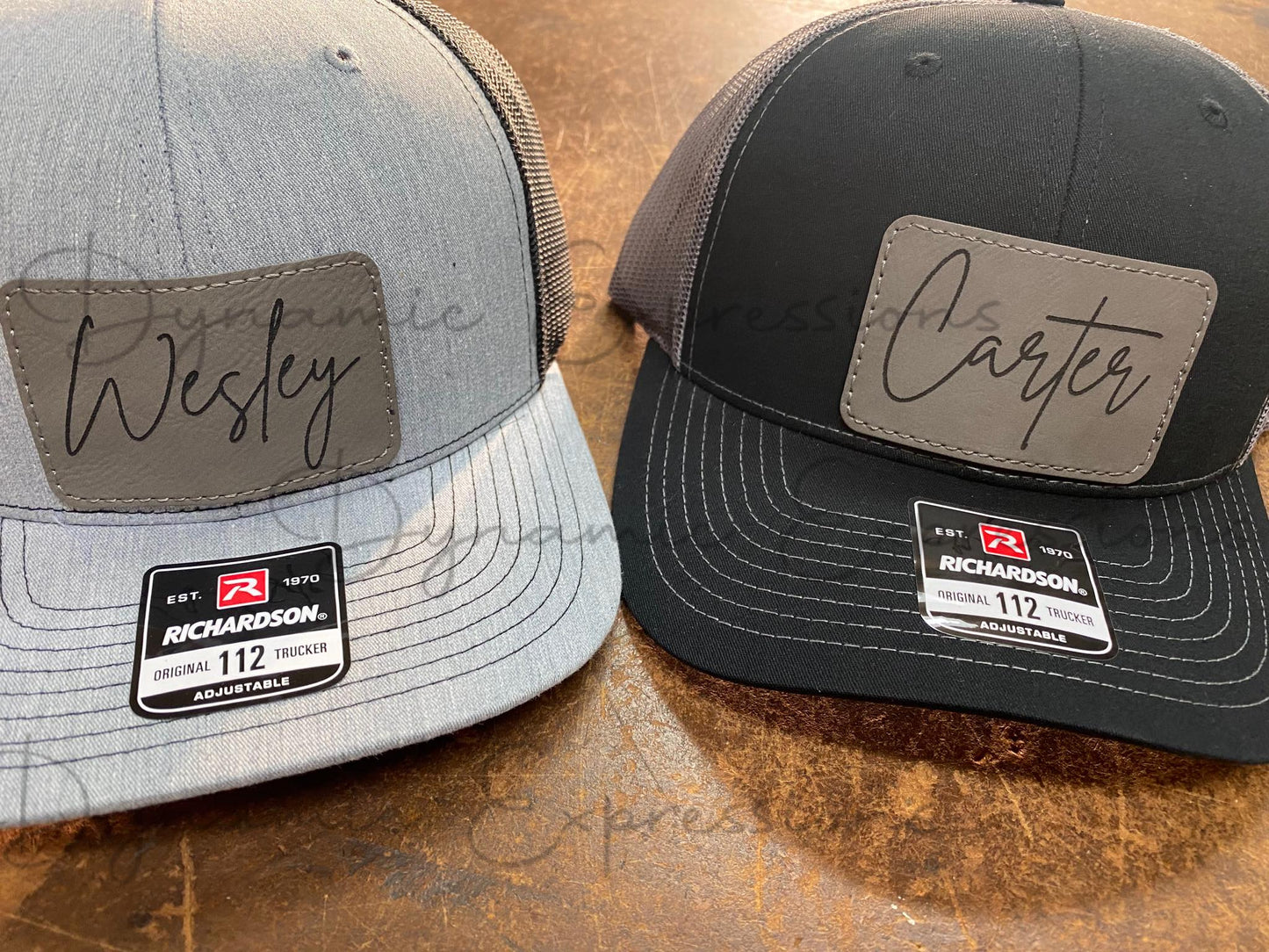 Hats with Custom Leather Patch