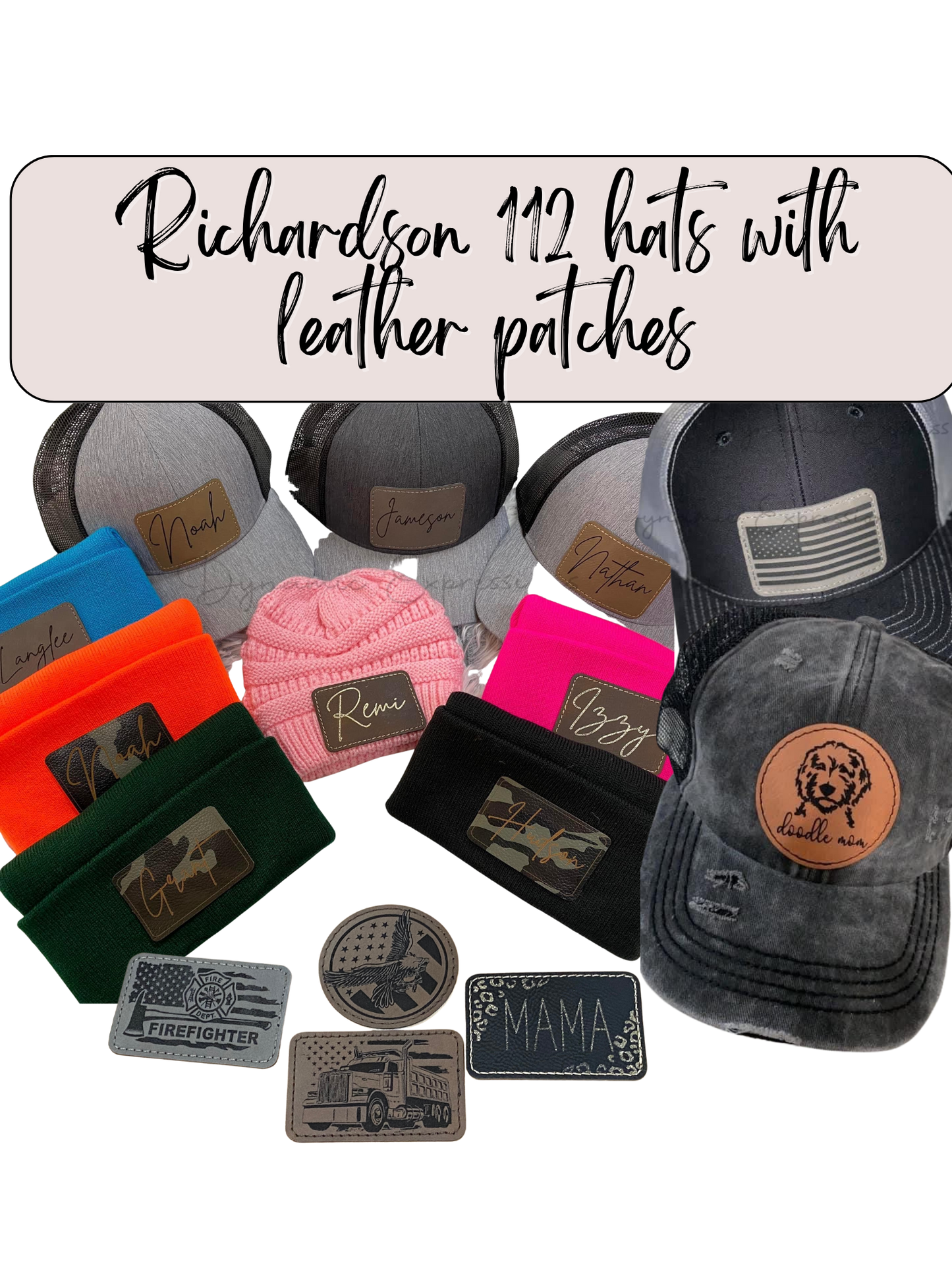 Custom Leather Patches (Patch only)