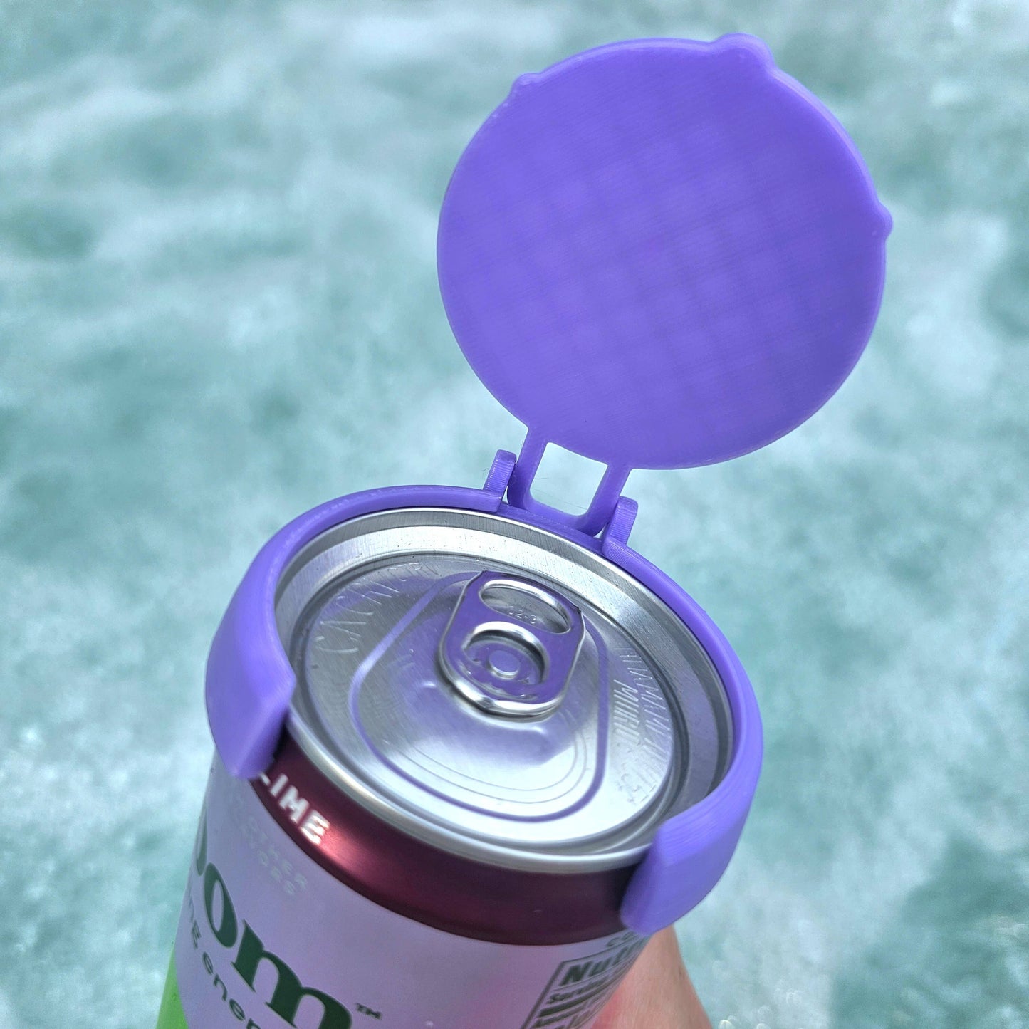 12 oz Can Lids, Can Topper, Cover: Gray