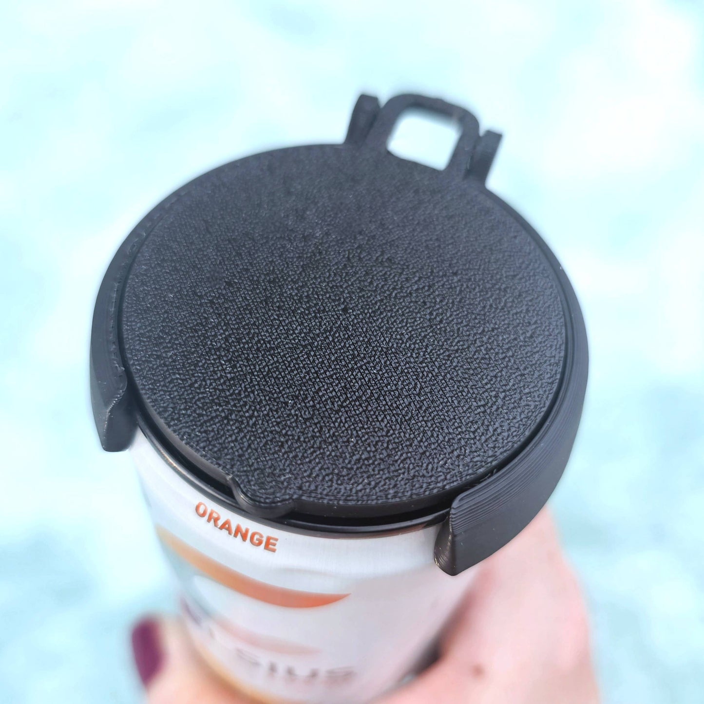 12 oz Can Lids, Can Topper, Cover: Pink