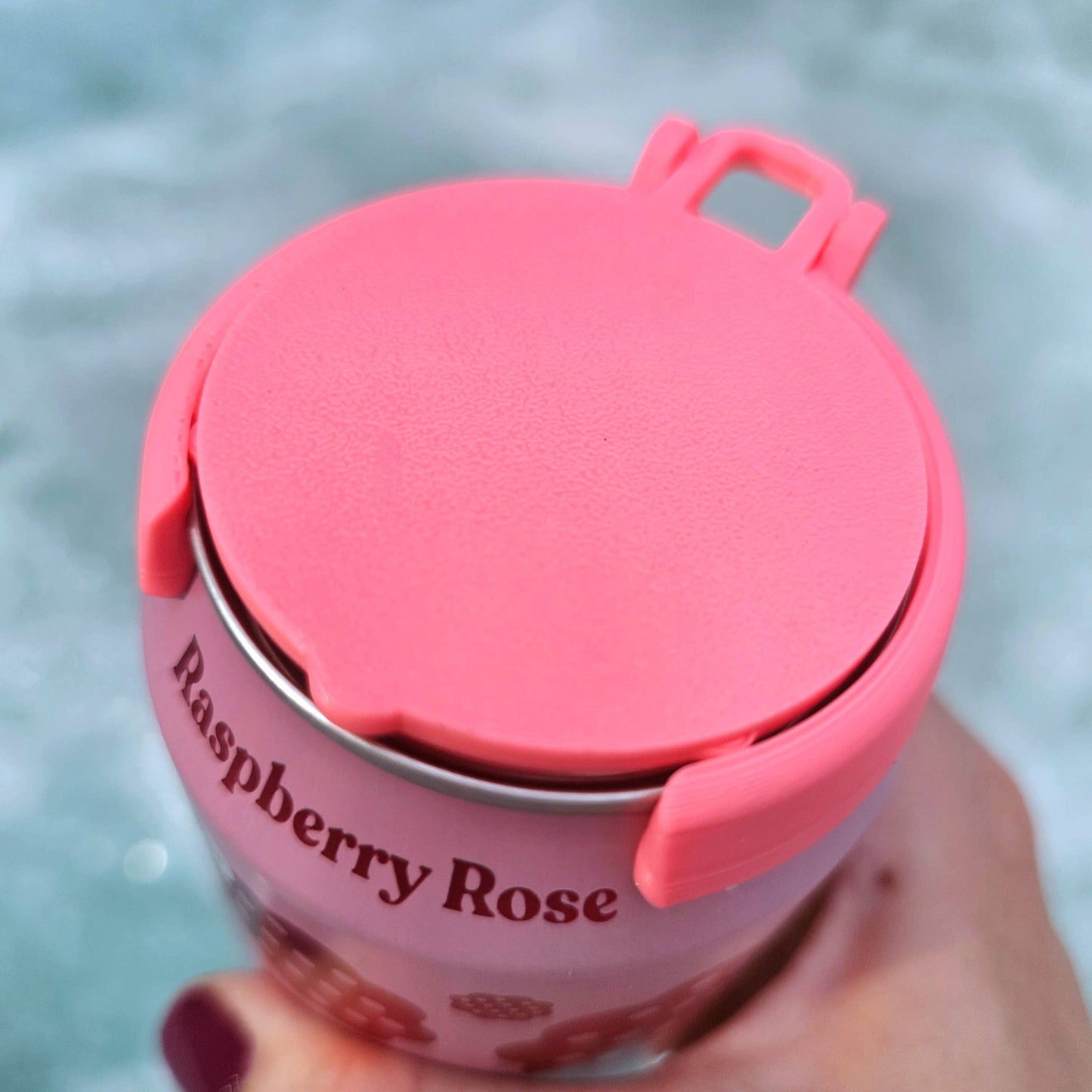 12 oz Can Lids, Can Topper, Cover: Pink