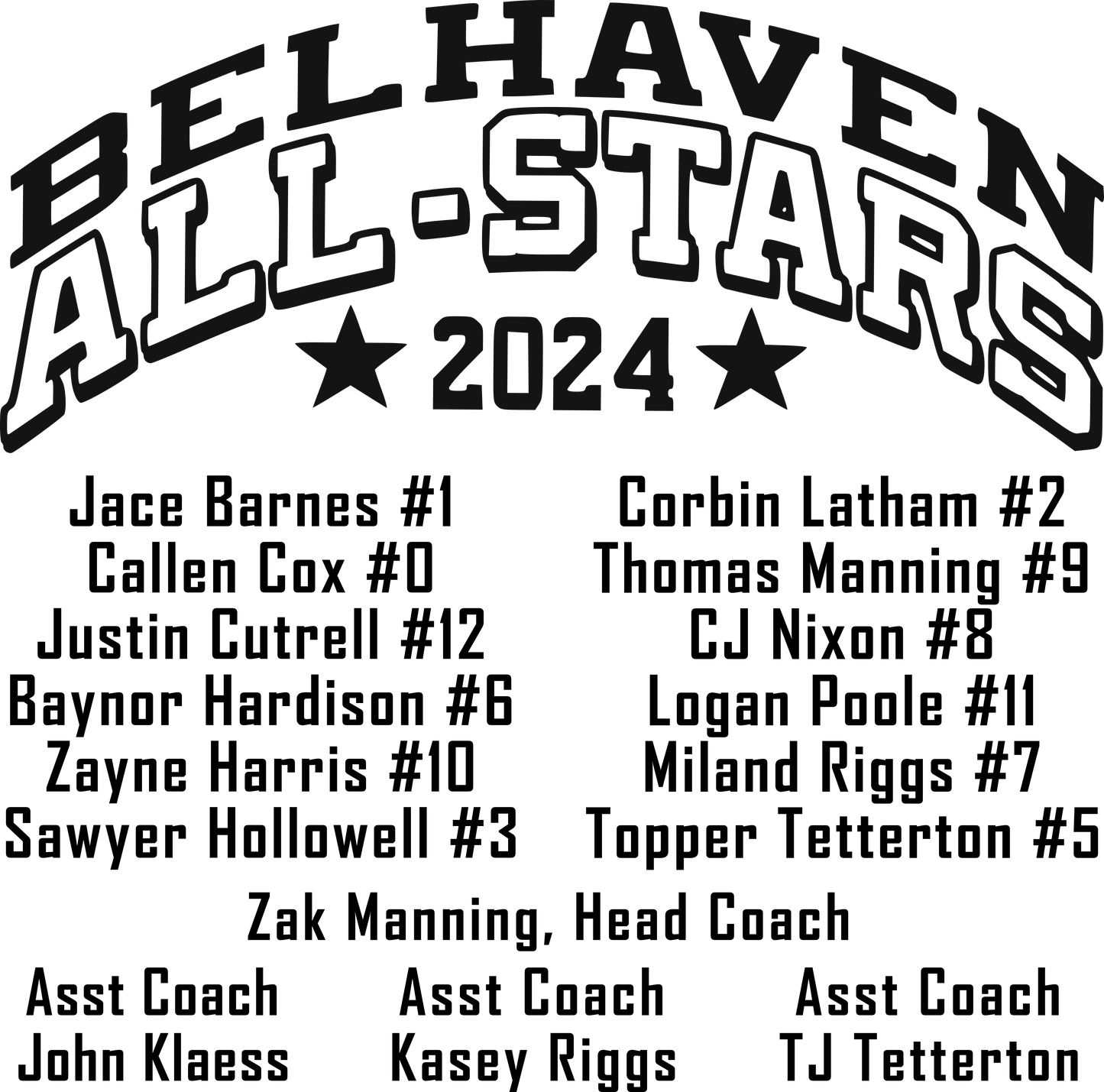 Belhaven All-Star Apparel