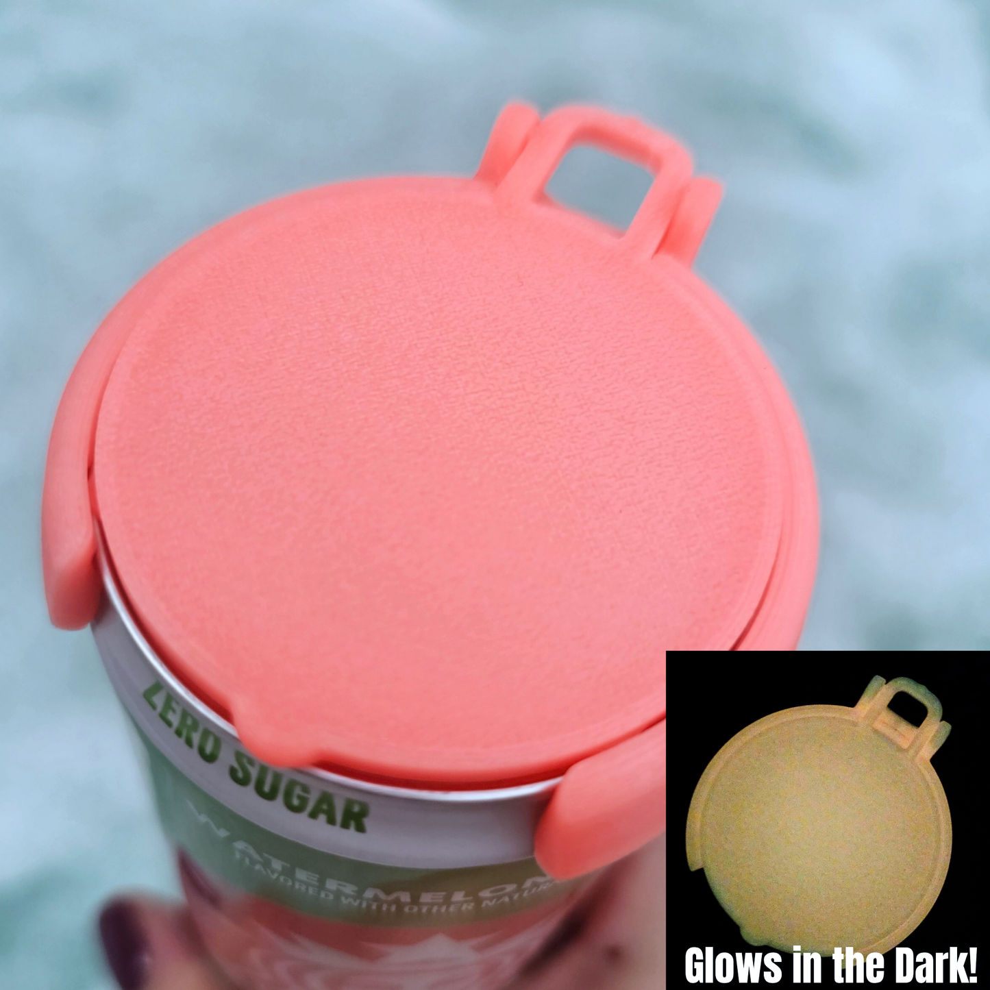 12 oz Can Lids, Can Topper, Cover: Black