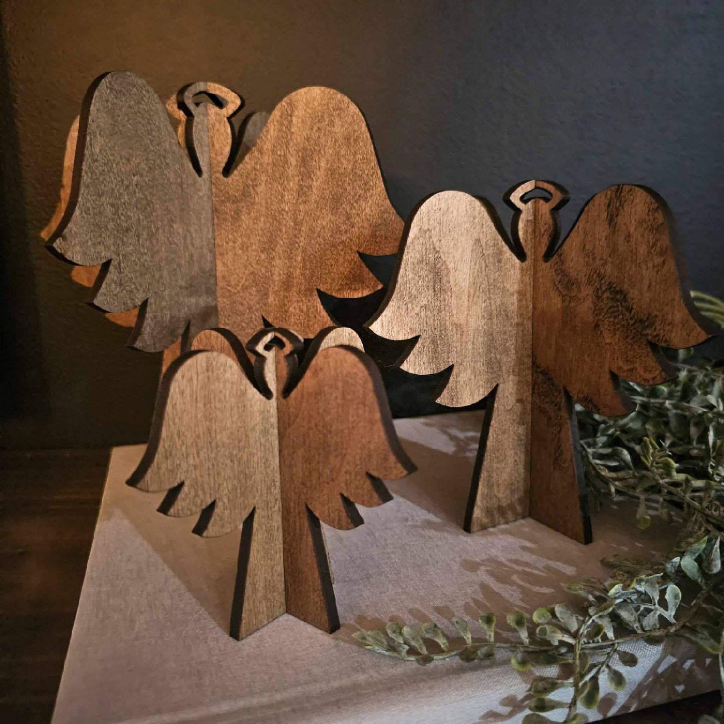 3D Angel Christmas Decor Table Filler Holiday Decor: 6"
