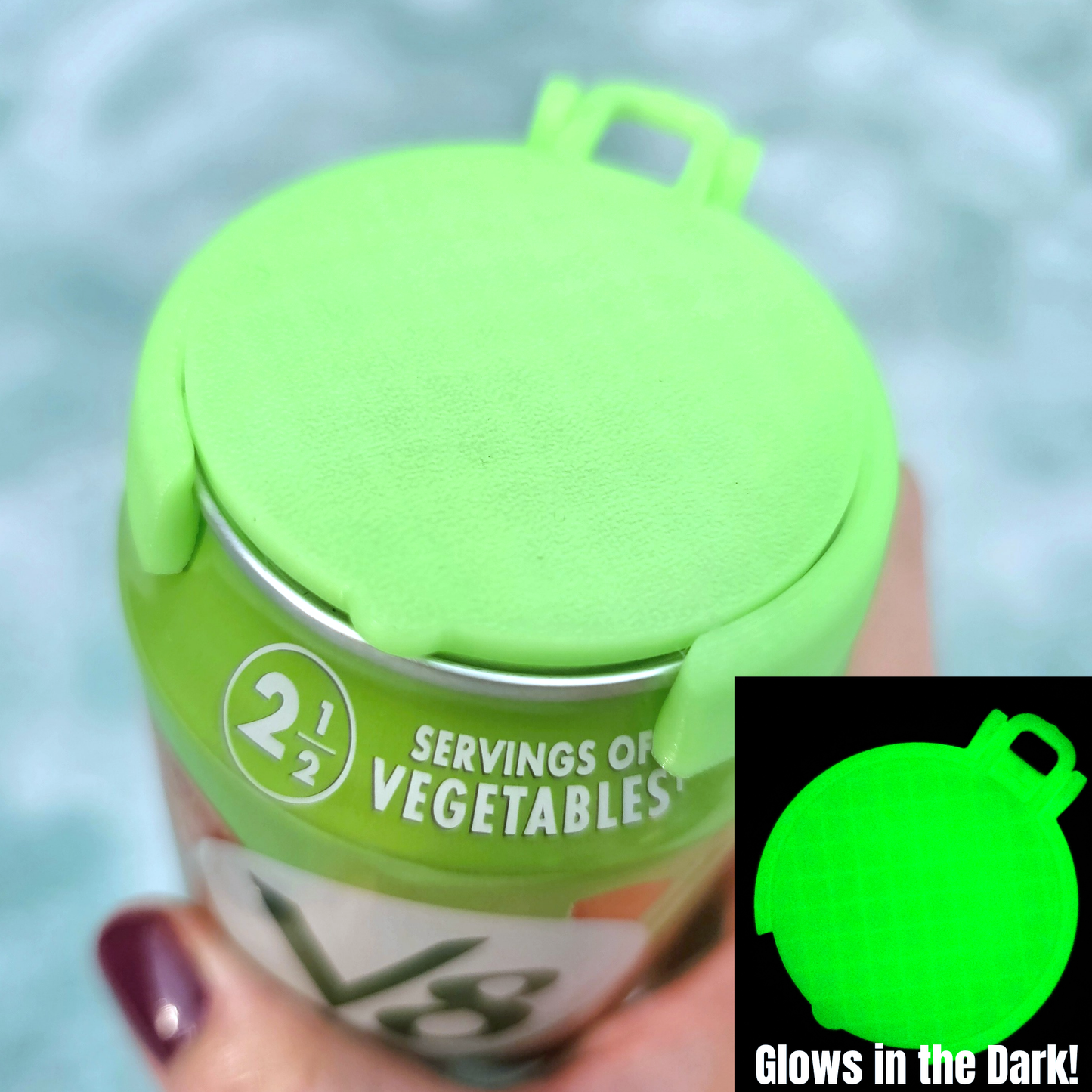 12 oz Can Lids, Can Topper, Cover: Pink