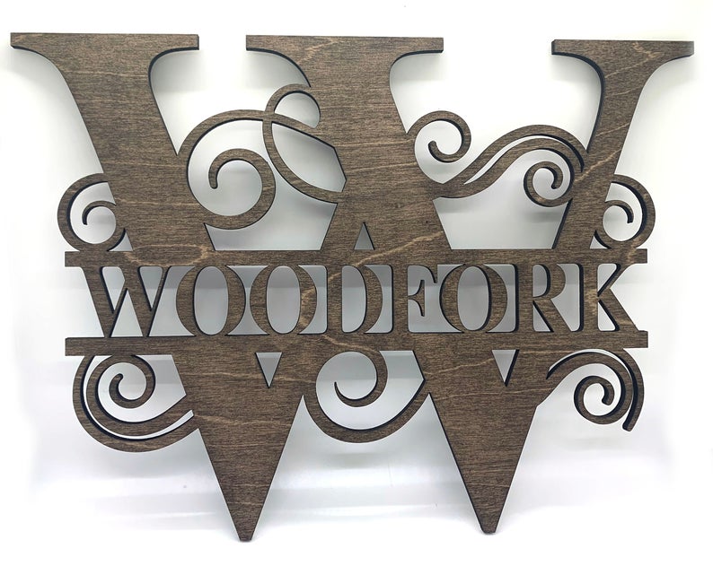 Custom Wood Monograms