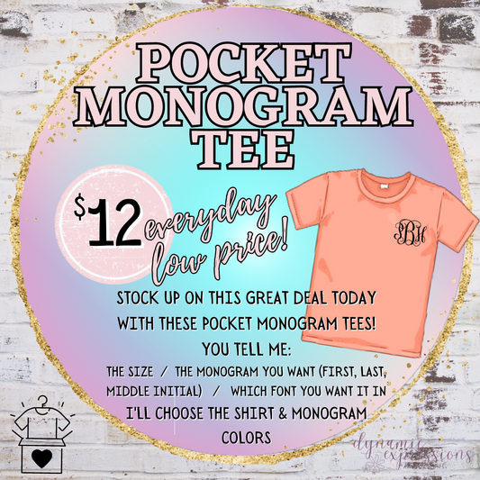 Pocket Monogram Tees